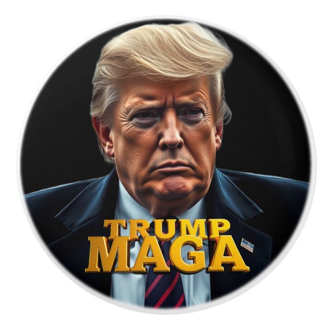 Pomo De Cerámica Trump MAGA (Anverso)