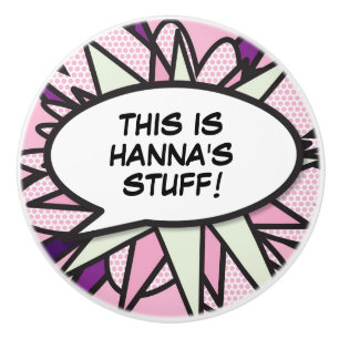 Pomo De Cerámica Tu discurso de mensaje burbuja libro de cómics ret