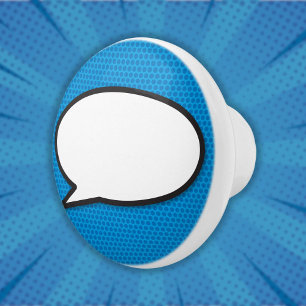 Pomo De Cerámica Tu discurso de mensaje burbuja libro de cómics ret