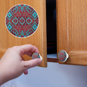 Pomo De Cerámica Turquesa y cobre de Ruby Boho