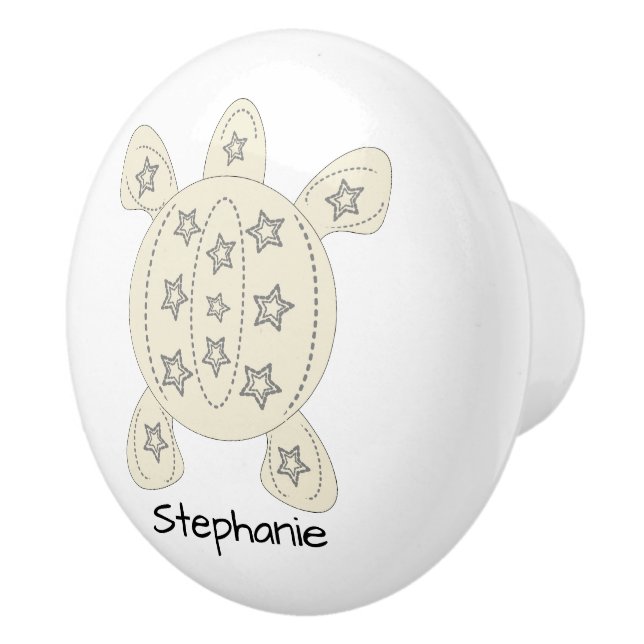 Pomo De Cerámica Turtle Design Personalised (Derecha)