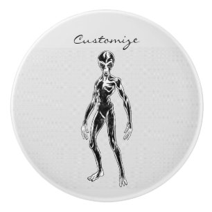 Pomo De Cerámica UFO Alien Thunder_Cove