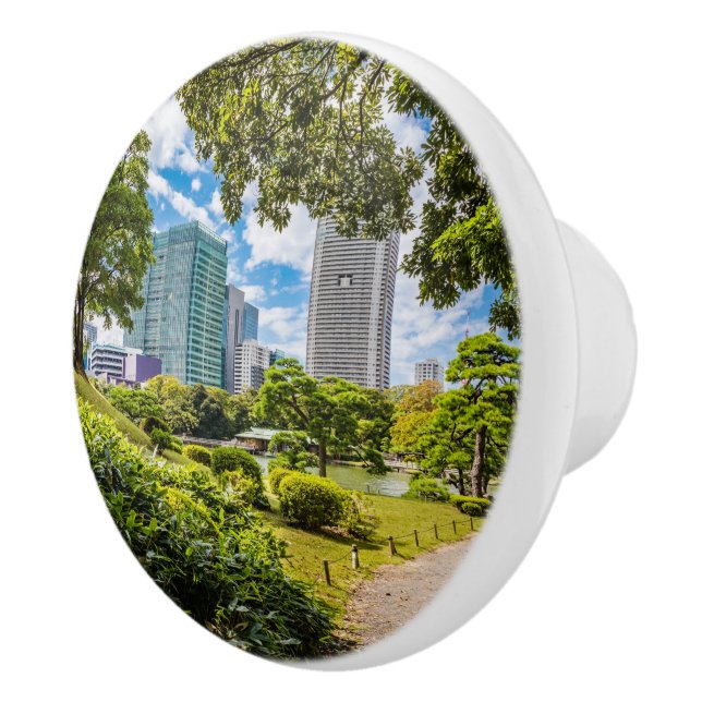 Pomo De Cerámica Un paseo por los jardines de Hama Rikyu, Tokio (Derecha)