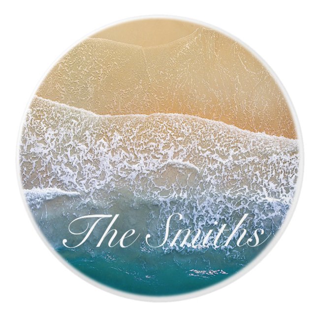 Pomo De Cerámica Una con la playa (Anverso)