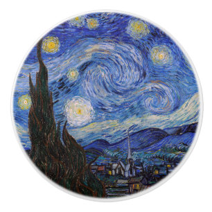 Pomo De Cerámica Una noche estrellada: Saint Remy por Vincent Van G