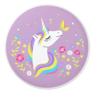 Pomo De Cerámica Unicornio mágico