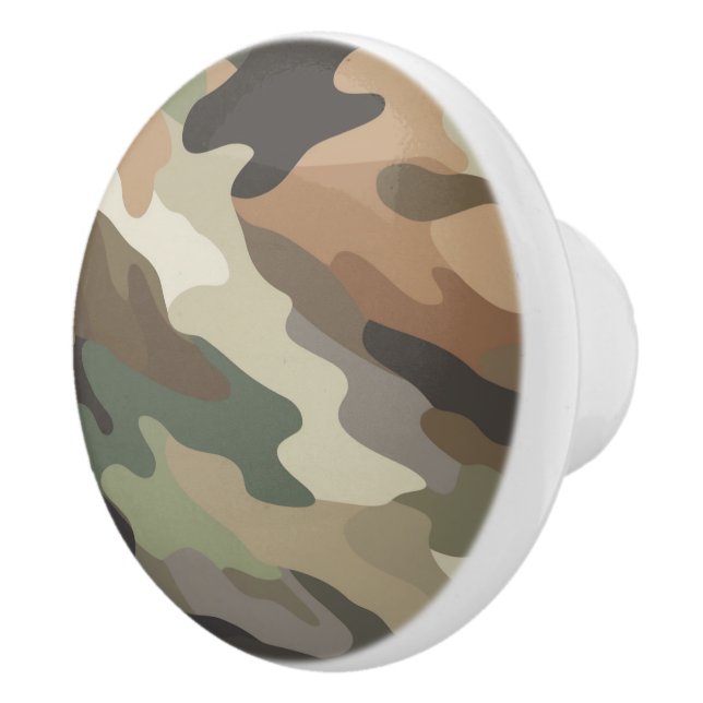 Pomo De Cerámica Unique Camouflage Ceramic Knob Drawer Pull Design (Derecha)
