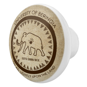 Pomo De Cerámica Universidad de Beringia Mammoth