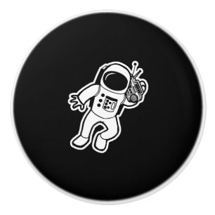 Pomo De Cerámica Universo de la radio del espacio de la música del