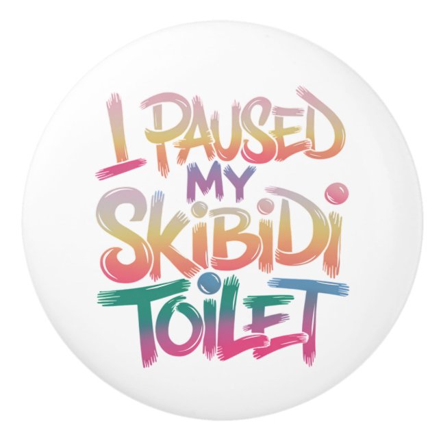 Pomo De Cerámica Usa el color rosado (Anverso)