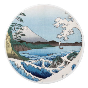 Pomo De Cerámica Utagawa Hiroshige - Mar frente a Satta, Provincia 