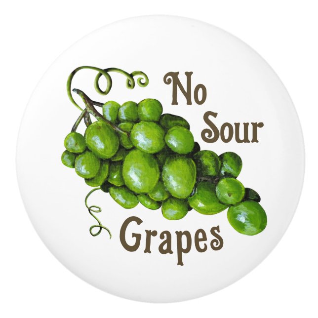 Pomo De Cerámica Uvas Pañuelos cerámicos (Anverso)