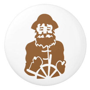 Pomo De Cerámica Vela encendido