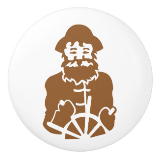 Pomo De Cerámica Vela encendido