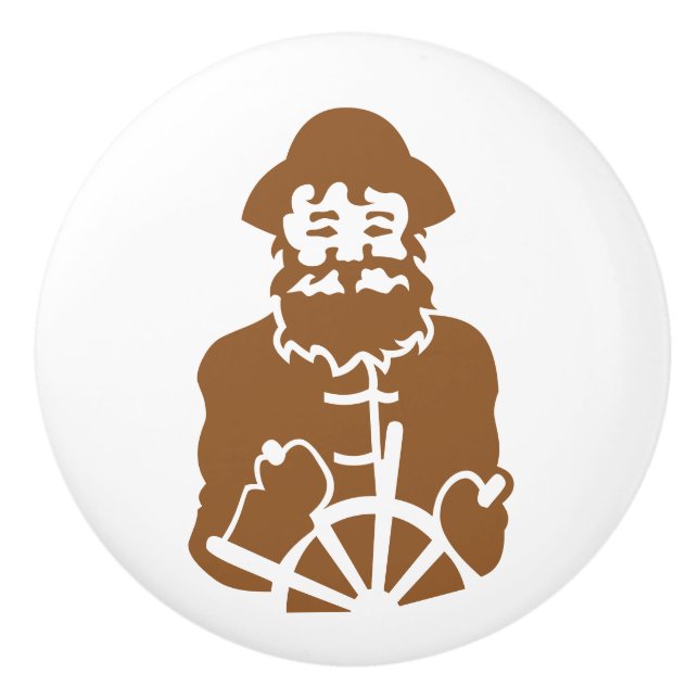 Pomo De Cerámica Vela encendido (Anverso)