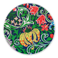 Verde floral de Nouveau del arte, esmeralda