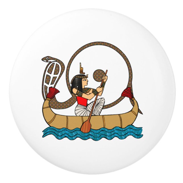 Pomo De Cerámica Viaje A La Vida Posterior (Anverso)