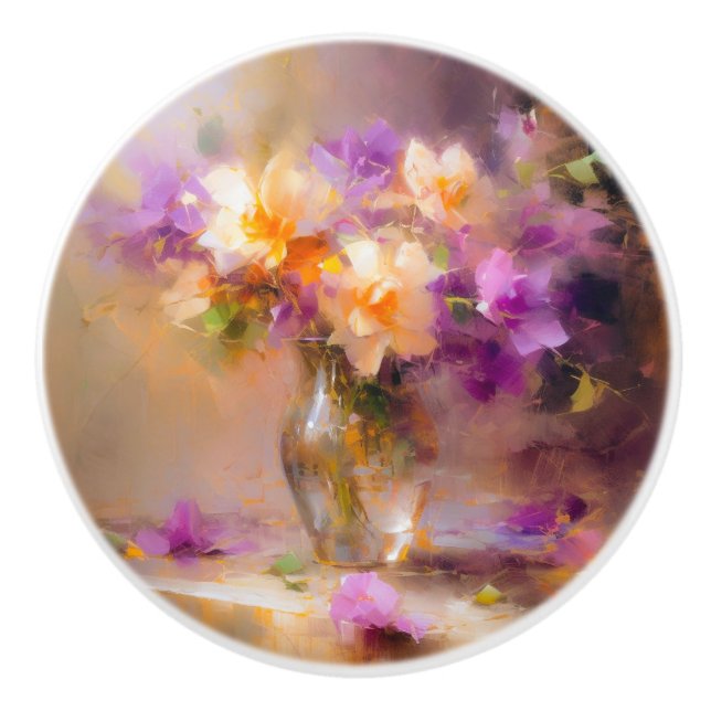 Pomo De Cerámica Vida fija y delicada (Anverso)