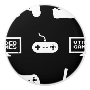 Pomo De Cerámica Videojugador temático del videojuego del diseño