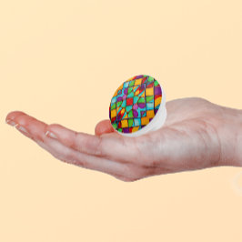 Pomo De Cerámica Vidrio moderno con manchas - Formas pintadas de co