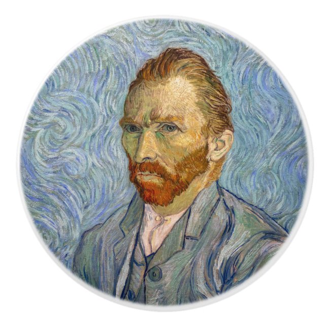 Pomo De Cerámica Vincent Van Gogh - Autorretrato (Anverso)