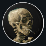Pomo De Cerámica Vincent van Gogh - Calavera con cigarrillo en llam<br><div class="desc">Cabeza de un Skeleton con un cigarrillo en llamas / Calavera con cigarrillo en llamas / Crane de squelette fumant une cigarrillo - Vincent van Gogh,  1885</div>