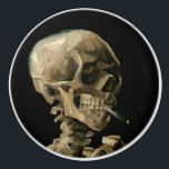 Pomo De Cerámica Vincent van Gogh - Calavera con cigarrillo en llam<br><div class="desc">Cabeza de un Skeleton con un cigarrillo en llamas / Calavera con cigarrillo en llamas / Crane de squelette fumant une cigarrillo - Vincent van Gogh,  1885</div>