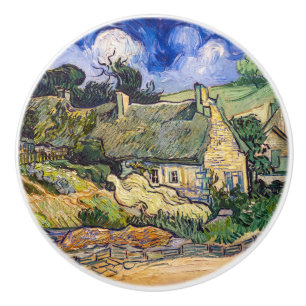 Pomo De Cerámica Vincent Van Gogh - Casas de paja en Cordeville