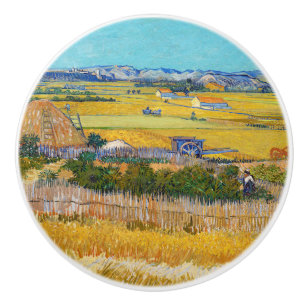 Pomo De Cerámica Vincent van Gogh - Cosecha en La Crau
