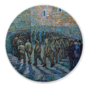 Pomo De Cerámica Vincent van Gogh - El patio de la prisión