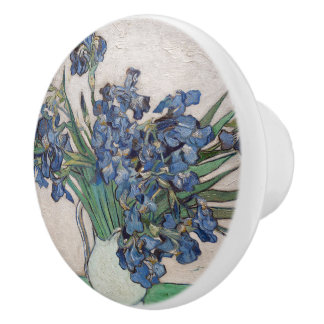 Pomo De Cerámica Vincent Van Gogh Irises Knob cerámico