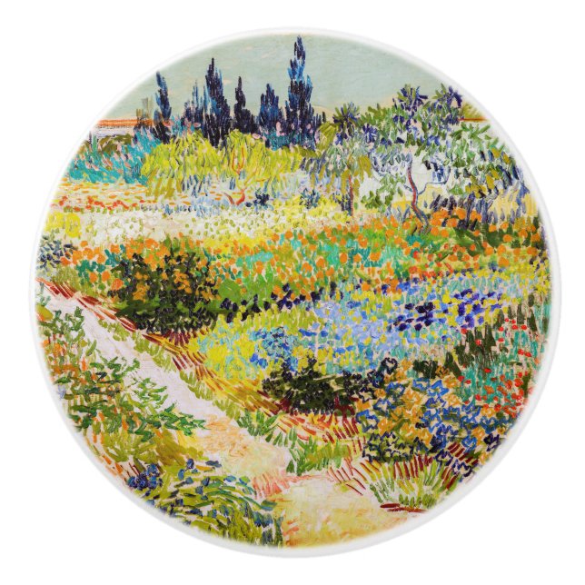 Pomo De Cerámica Vincent van Gogh - Jardín de Arles (Anverso)