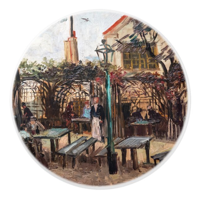 Pomo De Cerámica Vincent Van Gogh - La Guinguette en Montmartre (Anverso)