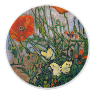 Pomo De Cerámica Vincent van Gogh - Mariposas y Papas