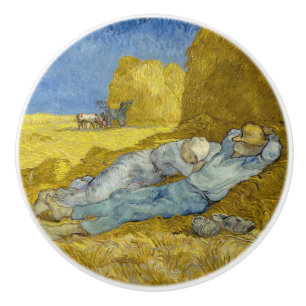 Pomo De Cerámica Vincent Van Gogh - Noon, Descanse del trabajo / Si