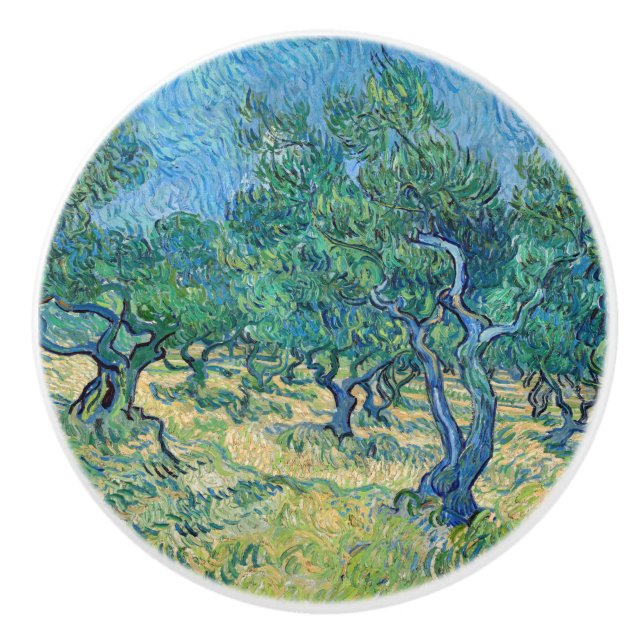 Pomo De Cerámica Vincent van Gogh - Olive Grove (Anverso)