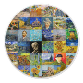 Pomo De Cerámica Vincent van Gogh - Piquetas maestras del mosaico