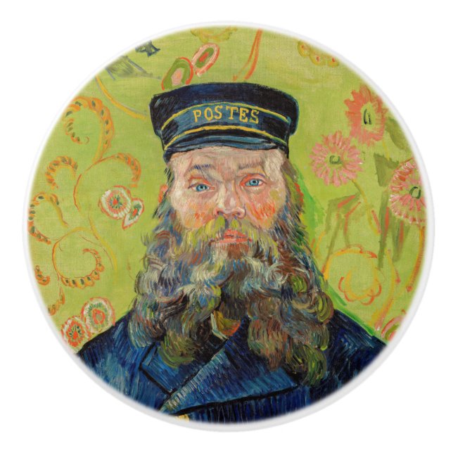 Pomo De Cerámica Vincent Van Gogh - Postman Joseph Roulin (Anverso)