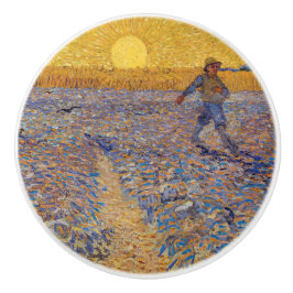 Pomo De Cerámica Vincent van Gogh - Sower with Setting Sun