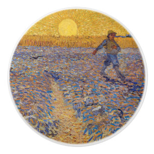 Pomo De Cerámica Vincent van Gogh - Sower with Setting Sun