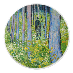 Pomo De Cerámica Vincent van Gogh - Subcrecimiento con dos figuras
