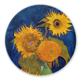 Pomo De Cerámica Vincent van Gogh - Vase con cinco girasoles