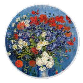 Pomo De Cerámica Vincent van Gogh - Vase con Cornflowers & Poppies