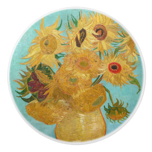 Pomo De Cerámica Vincent Van Gogh - Vase con doce girasoles