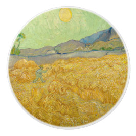 Pomo De Cerámica Vincent van Gogh - Wheatfield con un pañal