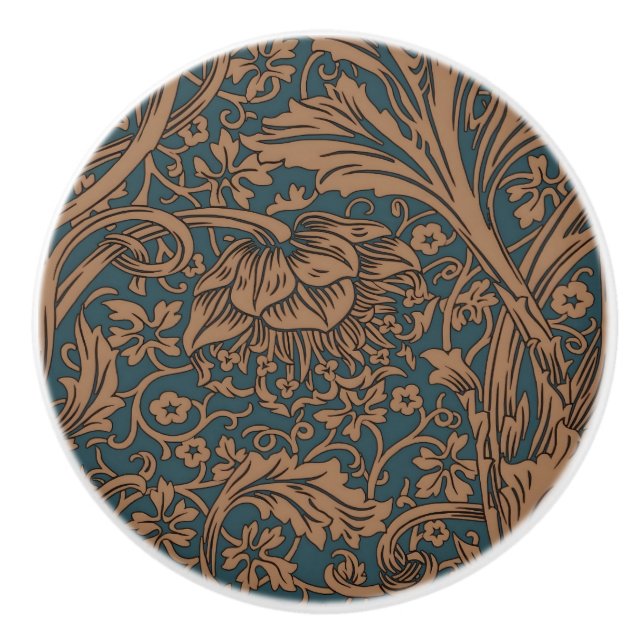 Pomo De Cerámica Vintage William Morris Arcadia Totalmente Sin Cost (Anverso)