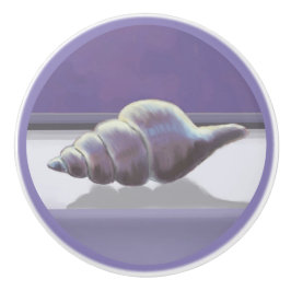 Pomo De Cerámica violetas en tarro lunar