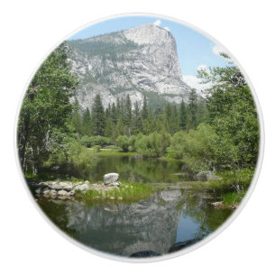 Pomo De Cerámica Vista del lago Mirror en el Parque Nacional Yosemi