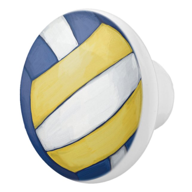 Pomo De Cerámica Voleibol (Derecha)
