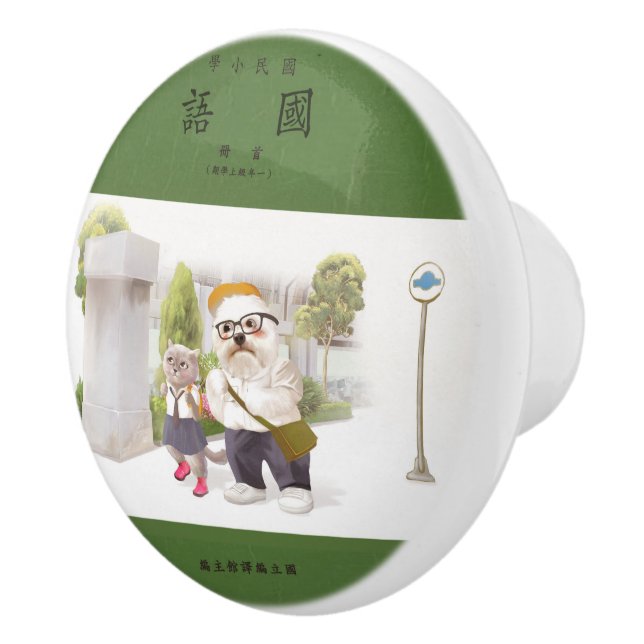 Pomo De Cerámica Volver a la escuela (Derecha)